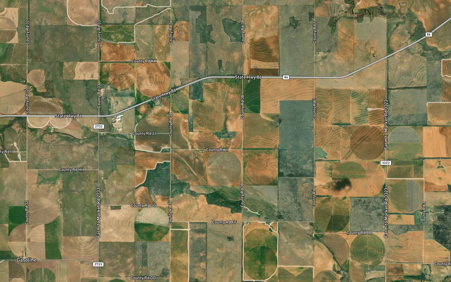 Satellite map of the Soil Conservation Service Site 6 Reservoir
