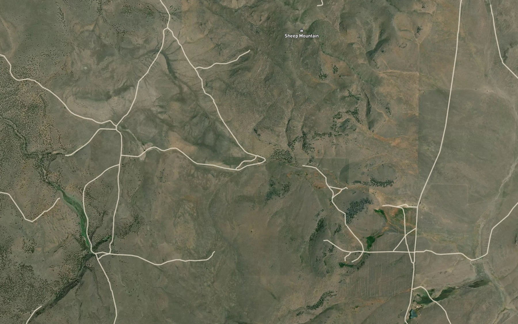 Satellite map of the Skookum Spring