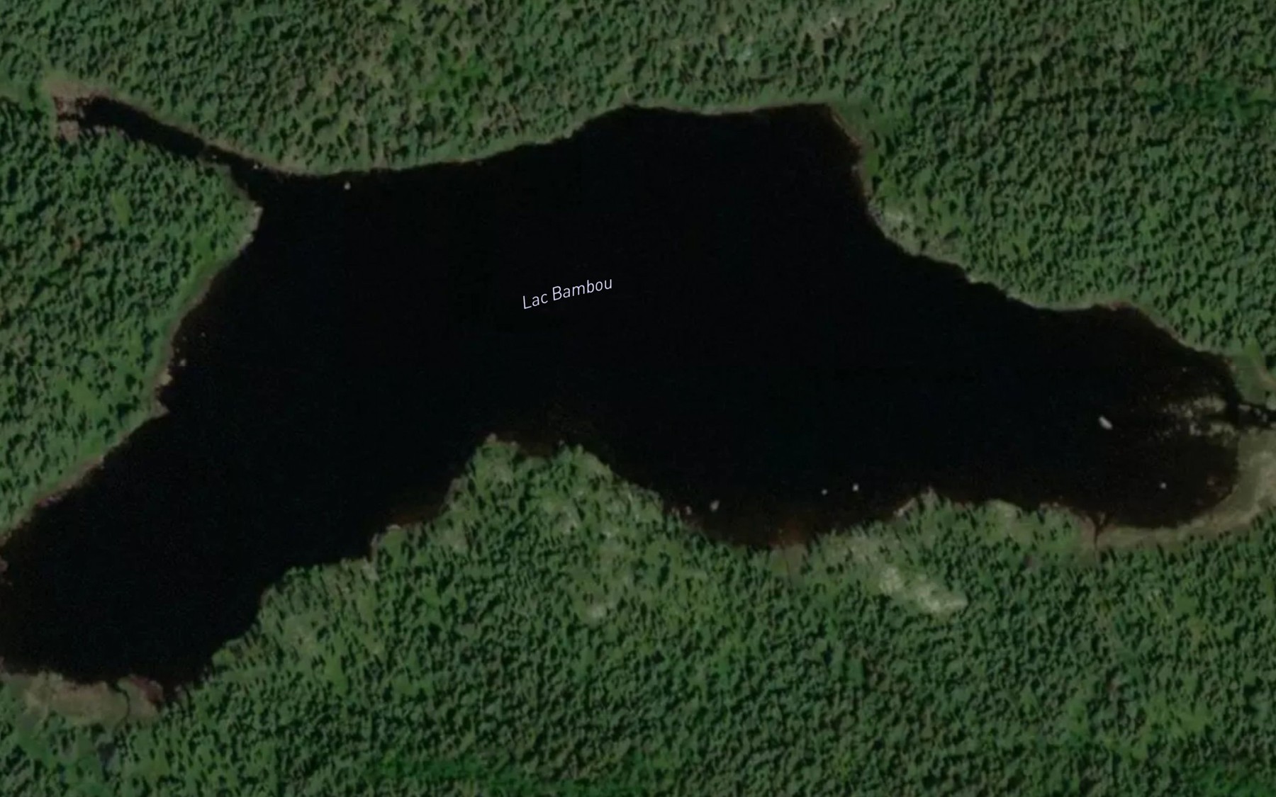 Satellite map of the Lac Bambou