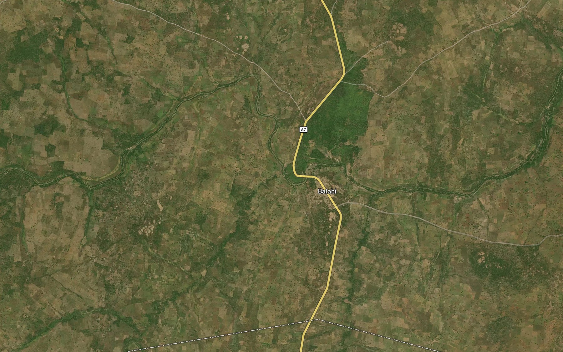 Satellite map of the River Sulade