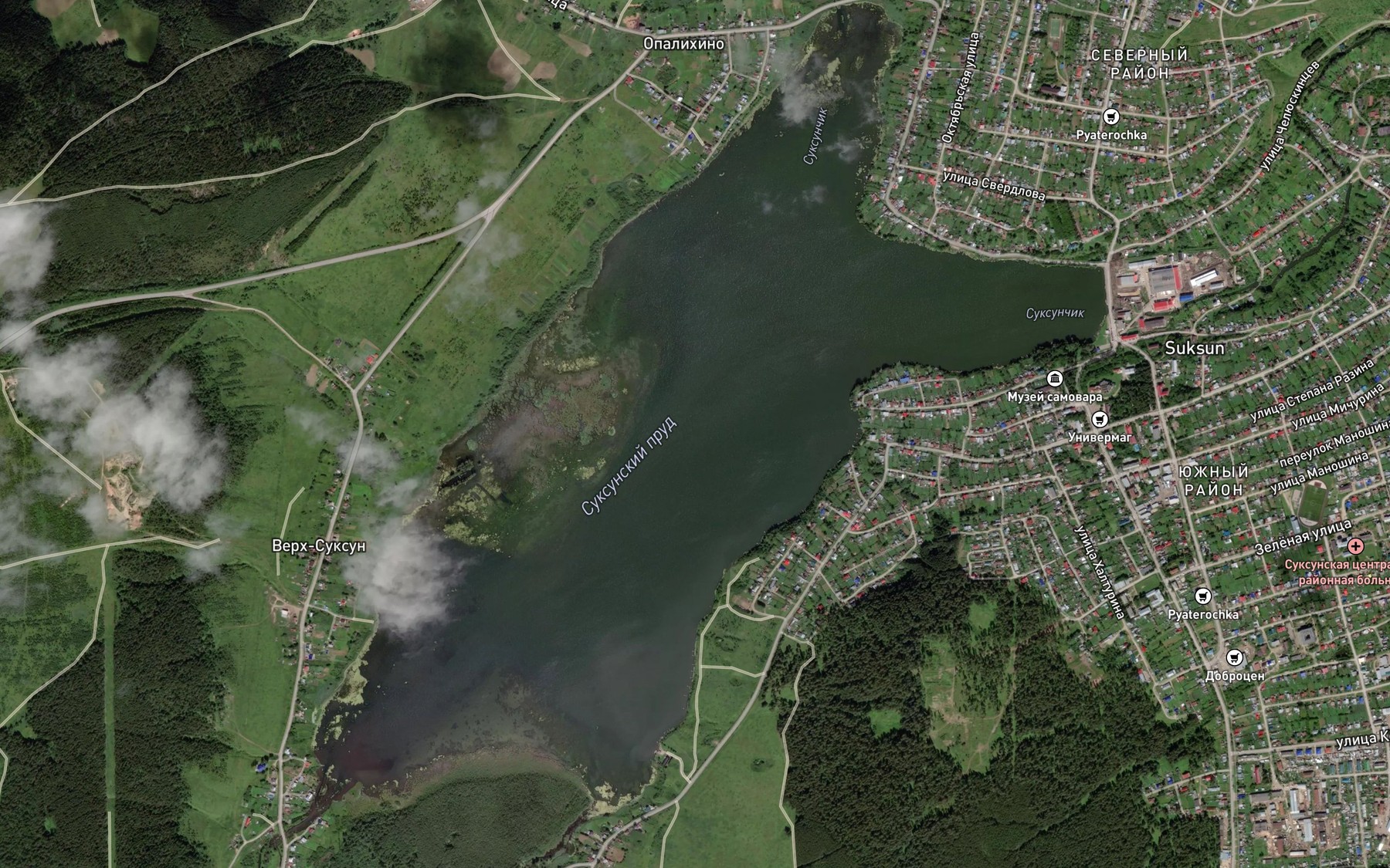 Satellite map of the Prud Suksunskiy