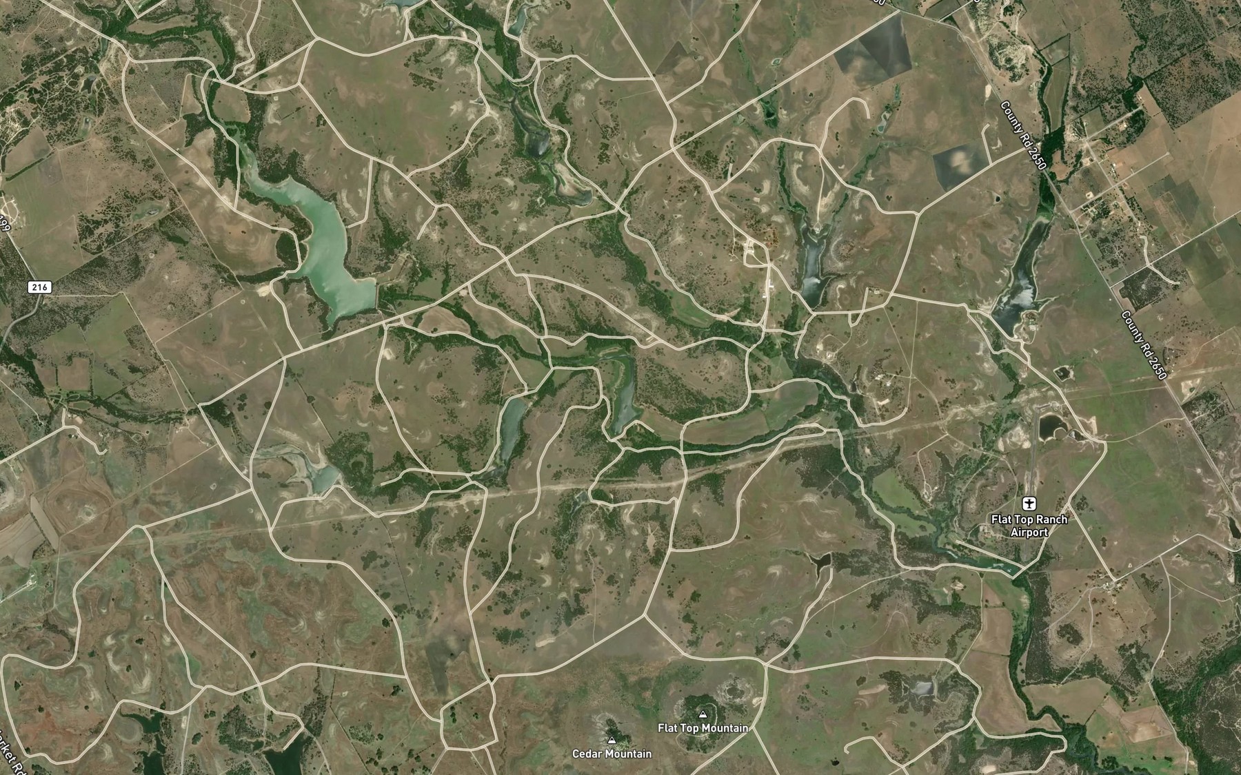 Satellite map of the Irrigation Lake