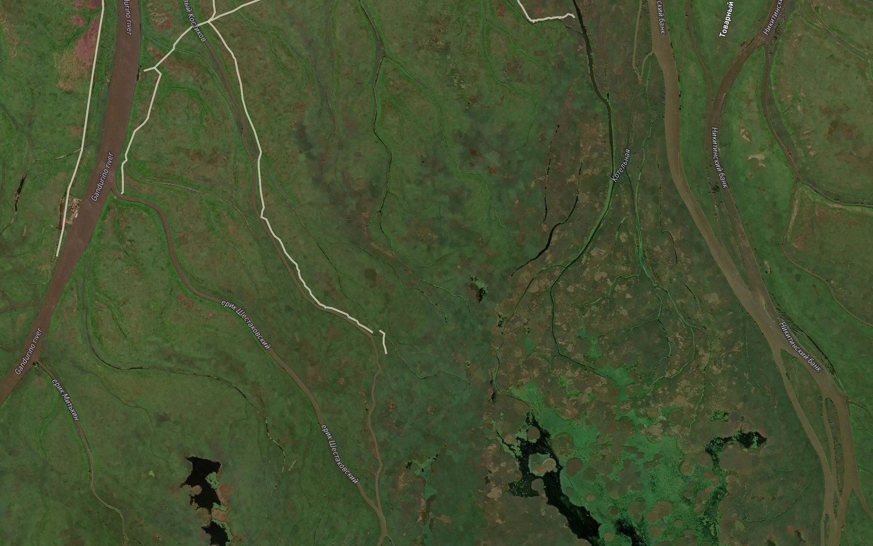 Satellite map of the Yerik Sobachiy