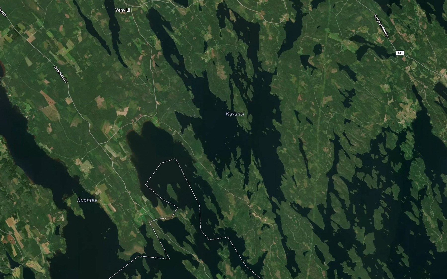 Satellite map of the Kuvansi