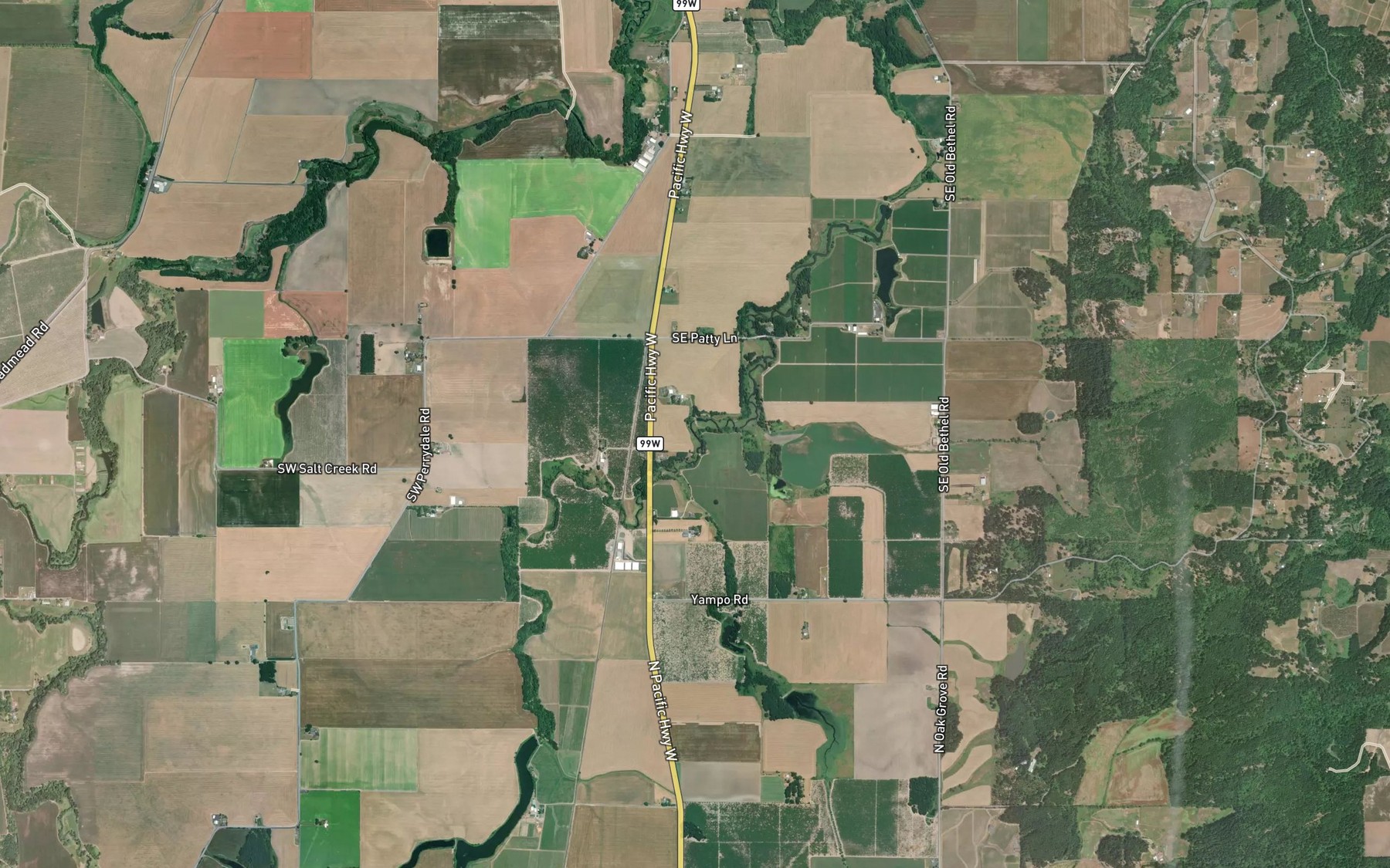 Satellite map of the Kraitz Reservoir