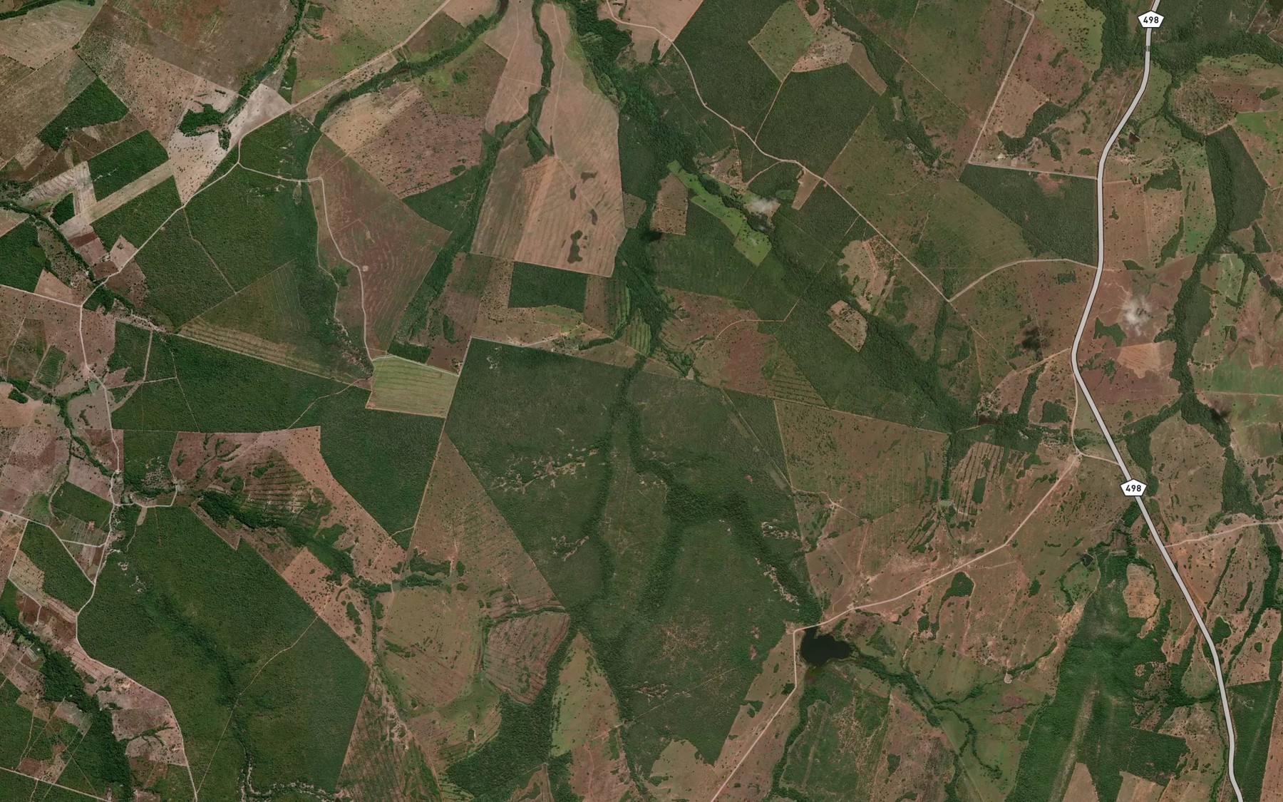 Satellite map of the Corrego Lambedor
