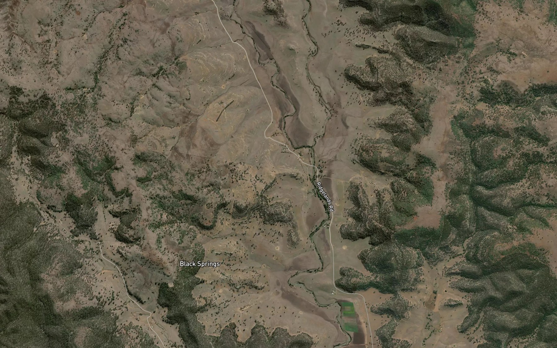 Satellite map of the Cuan Creek