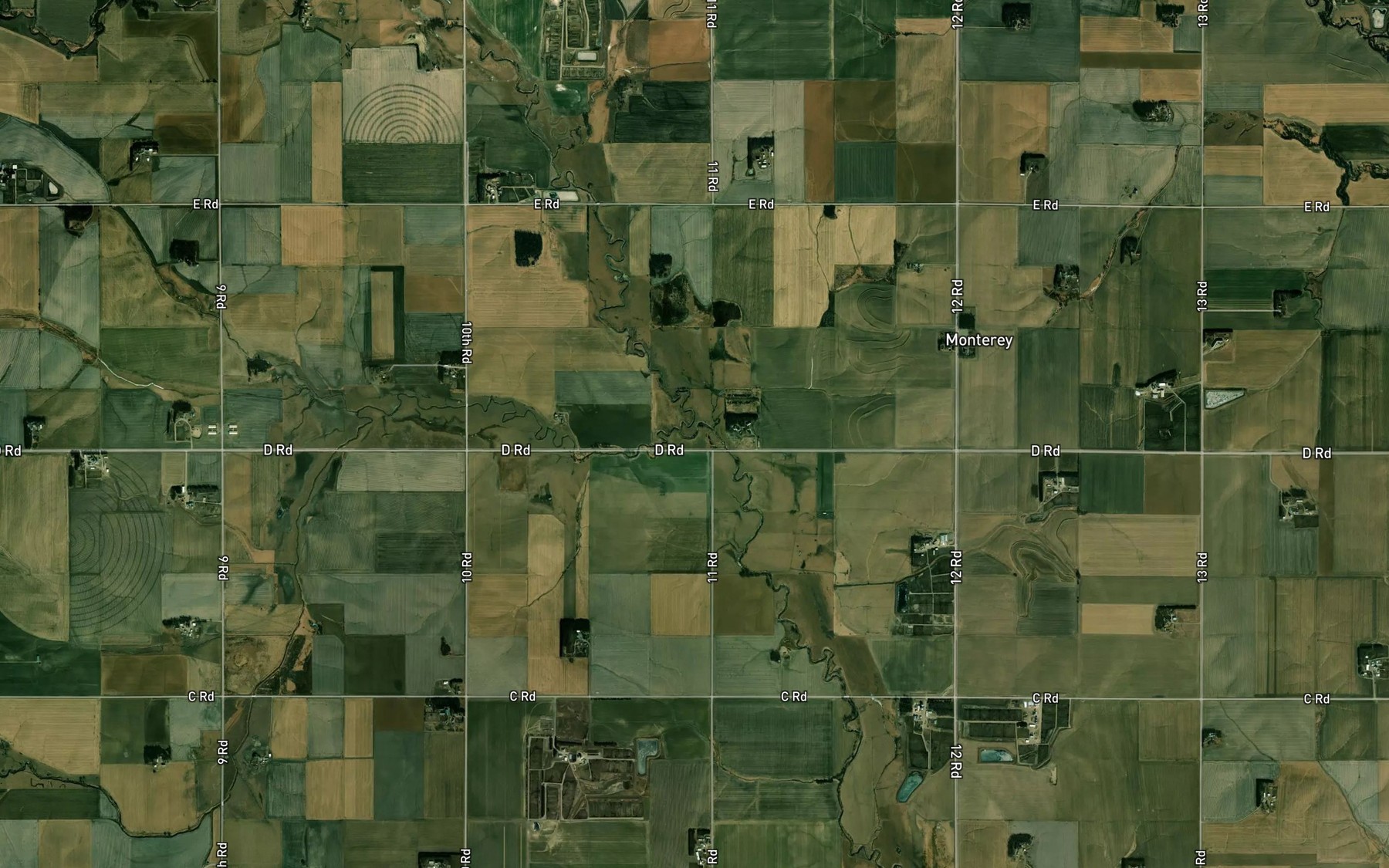 Satellite map of the South Branch Pebble Creek