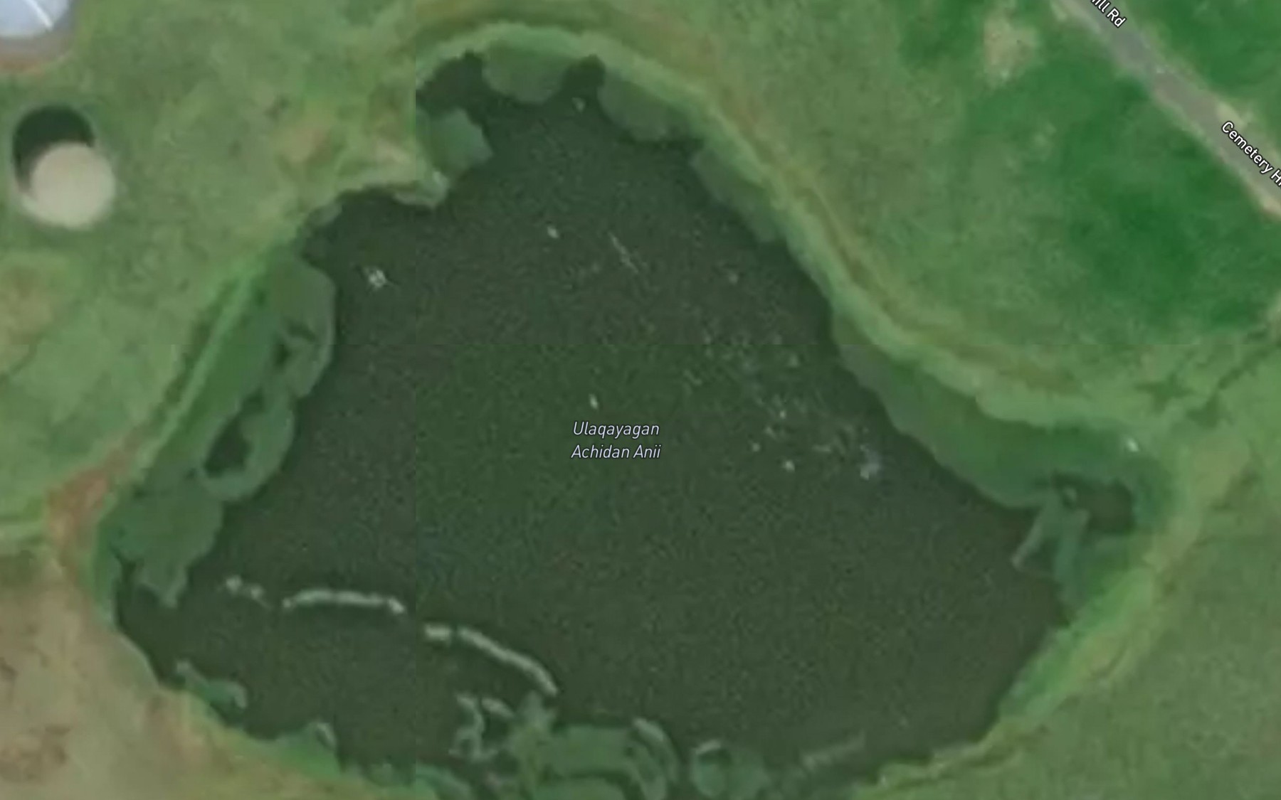 Satellite map of the Upper Lake
