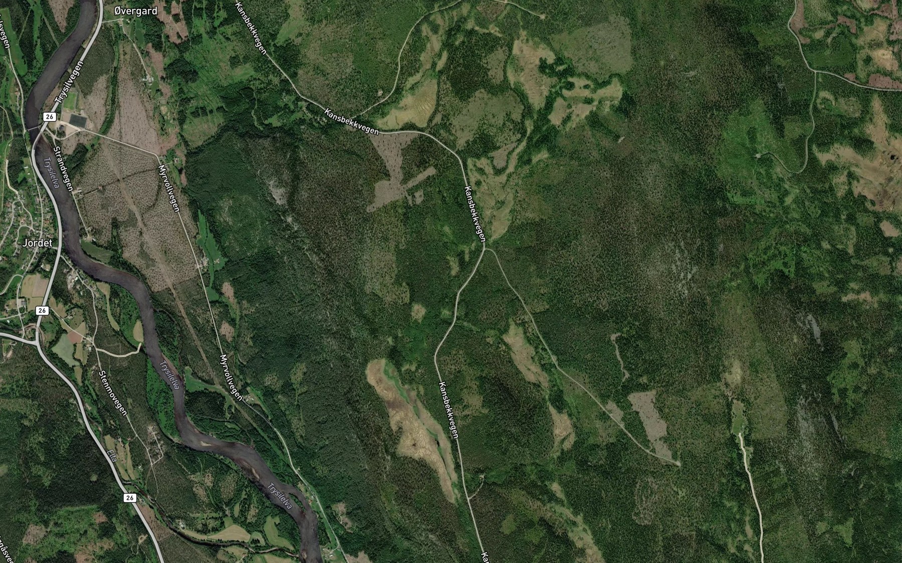 Satellite map of the Ormasbekken