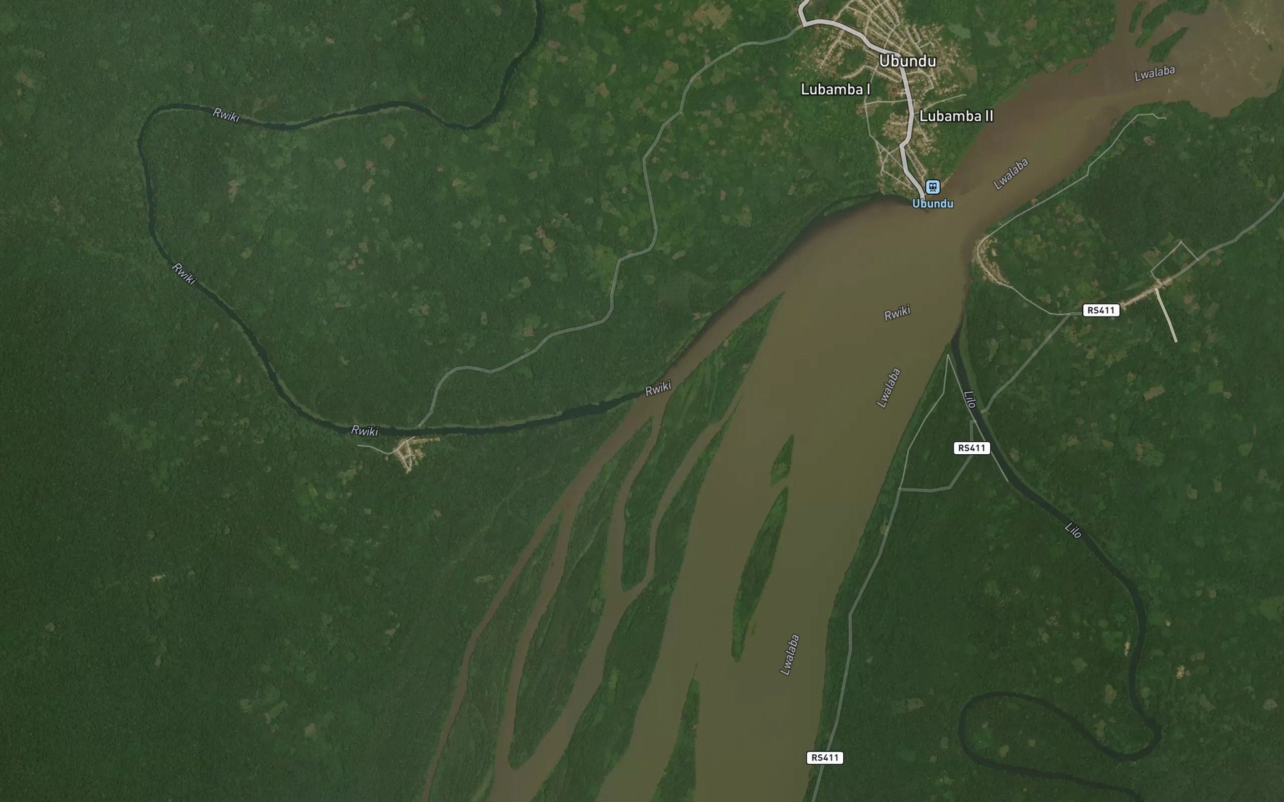 Satellite map of the Ruiki