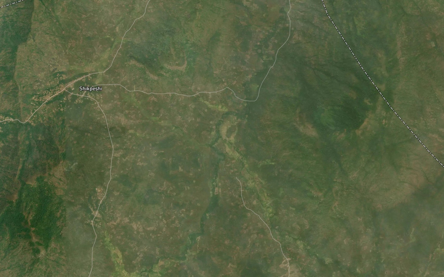 Satellite map of the Alambe