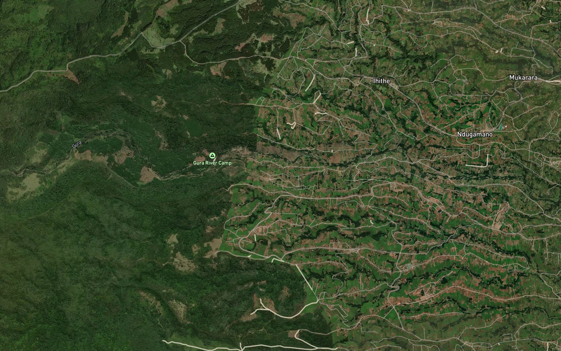 Satellite map of the Gachiguini
