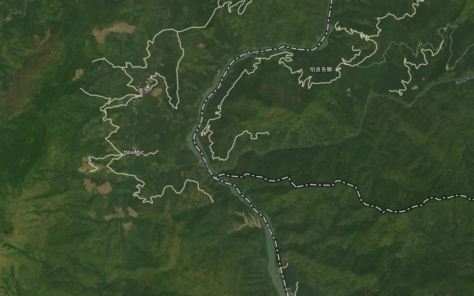 Satellite map of the Nanla He