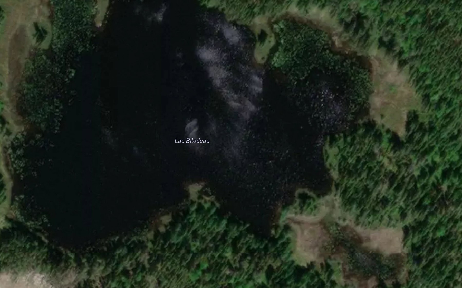 Satellite map of the Lac Bilodeau