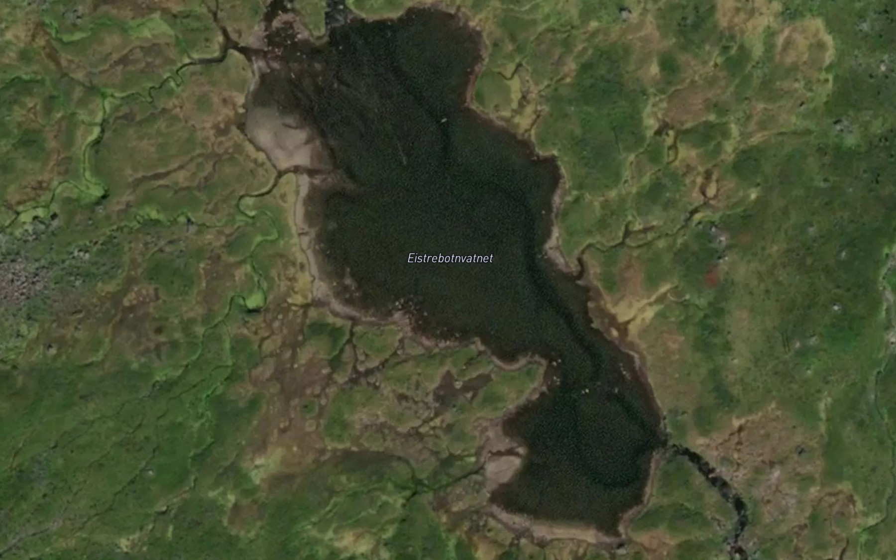 Satellite map of the Eistrebotnvatnet