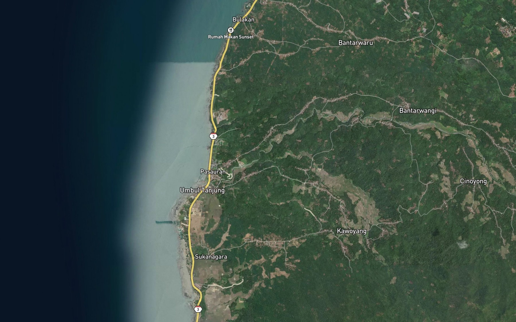 Satellite map of the Ci Awi