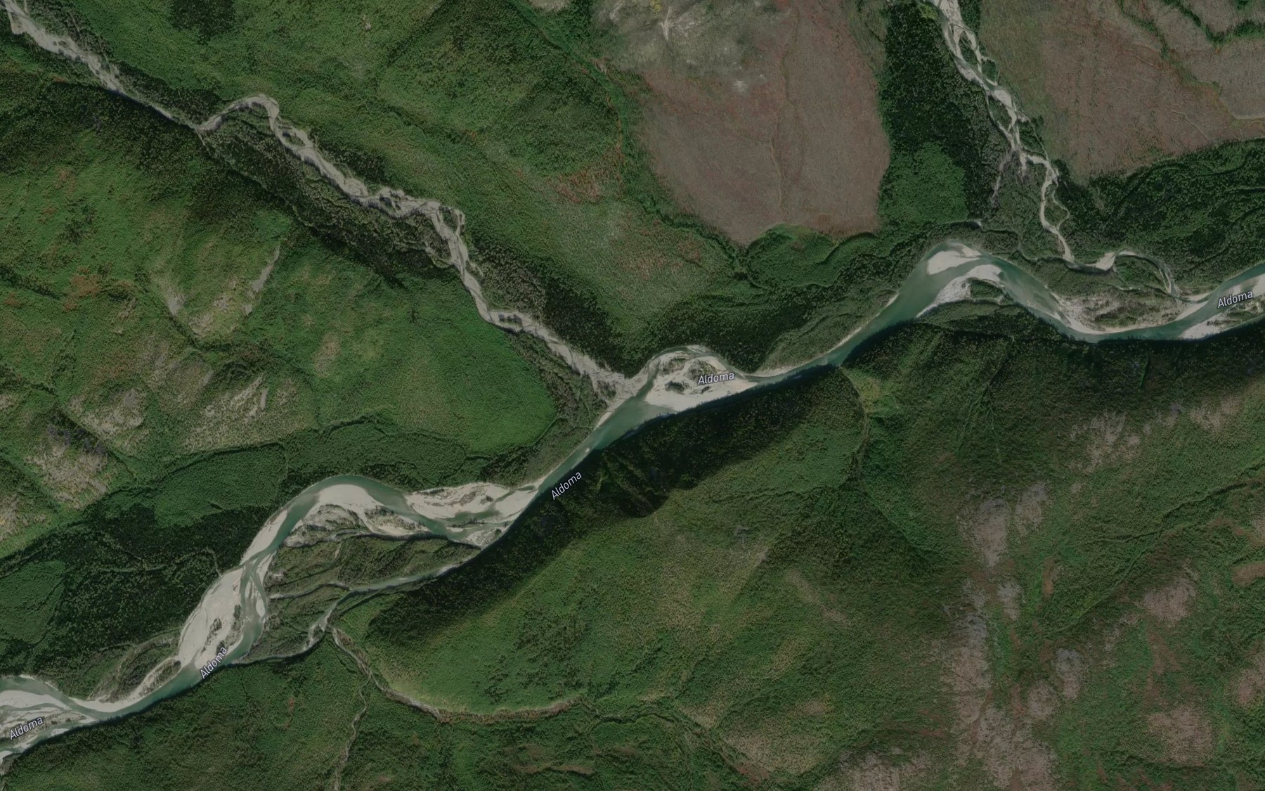 Satellite map of the Avchandya
