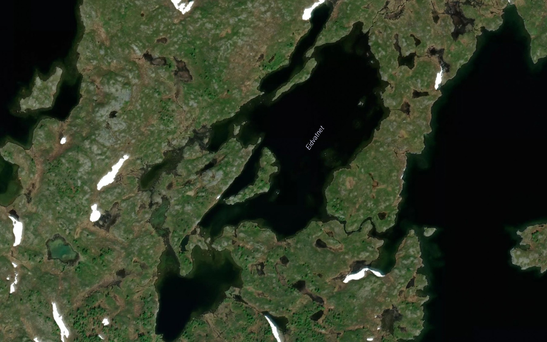 Satellite map of the Eidvatnet