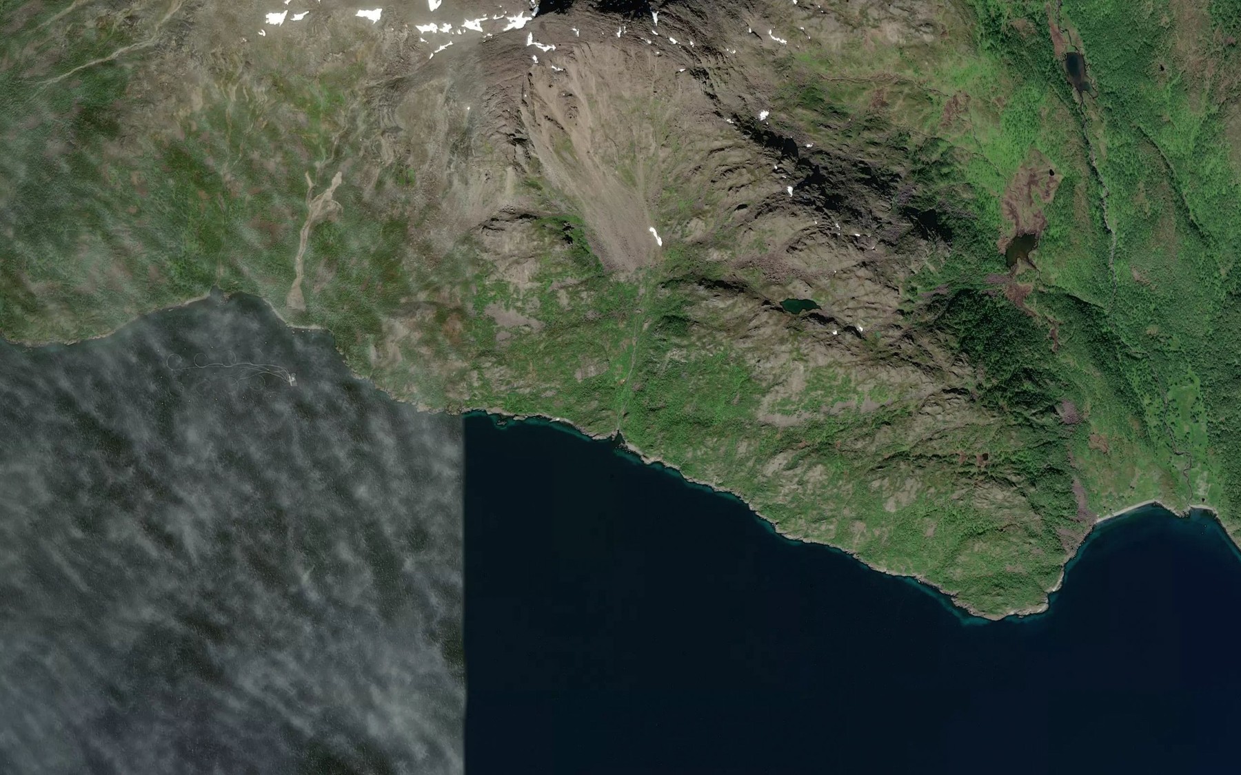 Satellite map of the Laddo