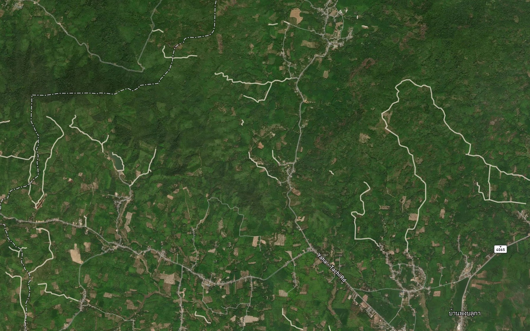Satellite map of the Khlong Asen