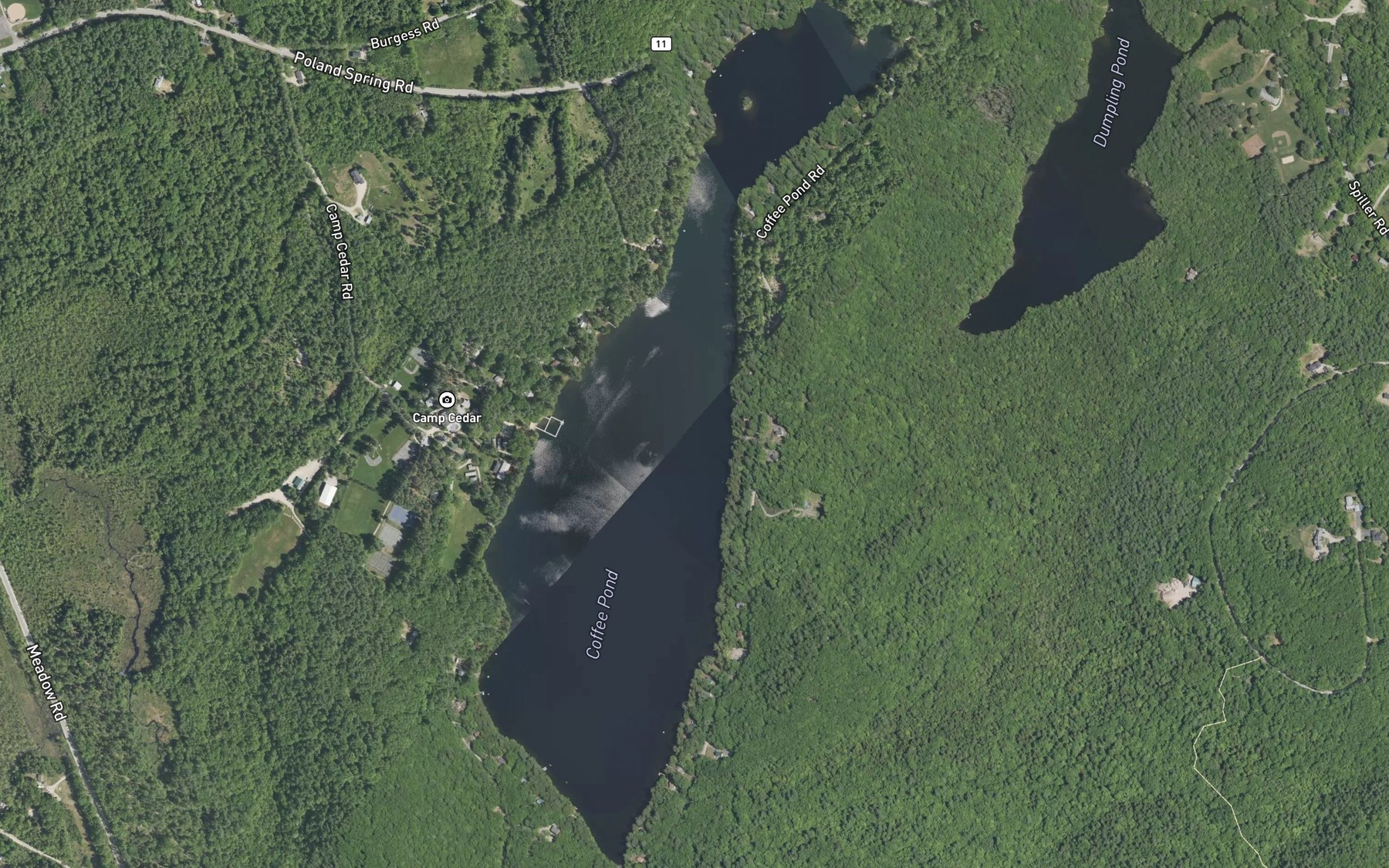 Satellite map of the Coffee Pond