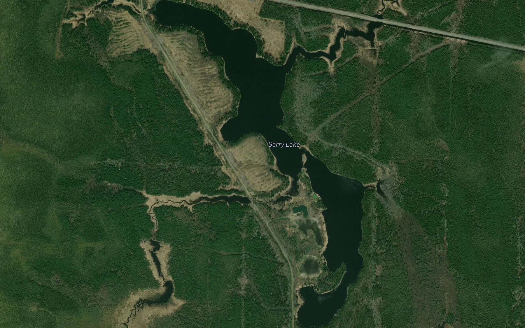 Satellite map of the Martin Lake