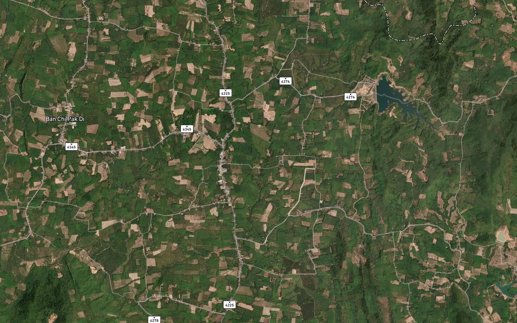 Satellite map of the Khlong Lam Lung