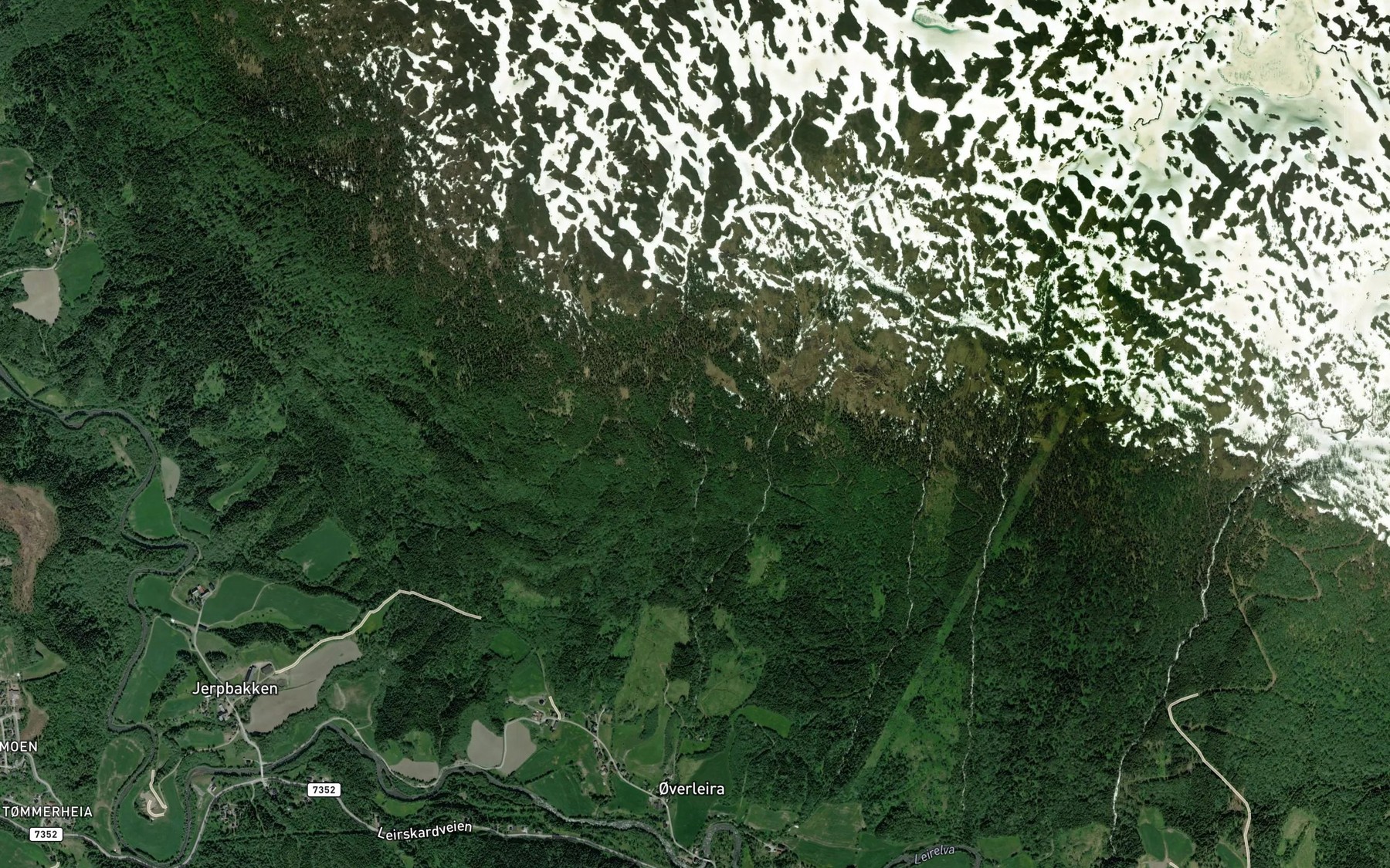 Satellite map of the Utigardsbekken