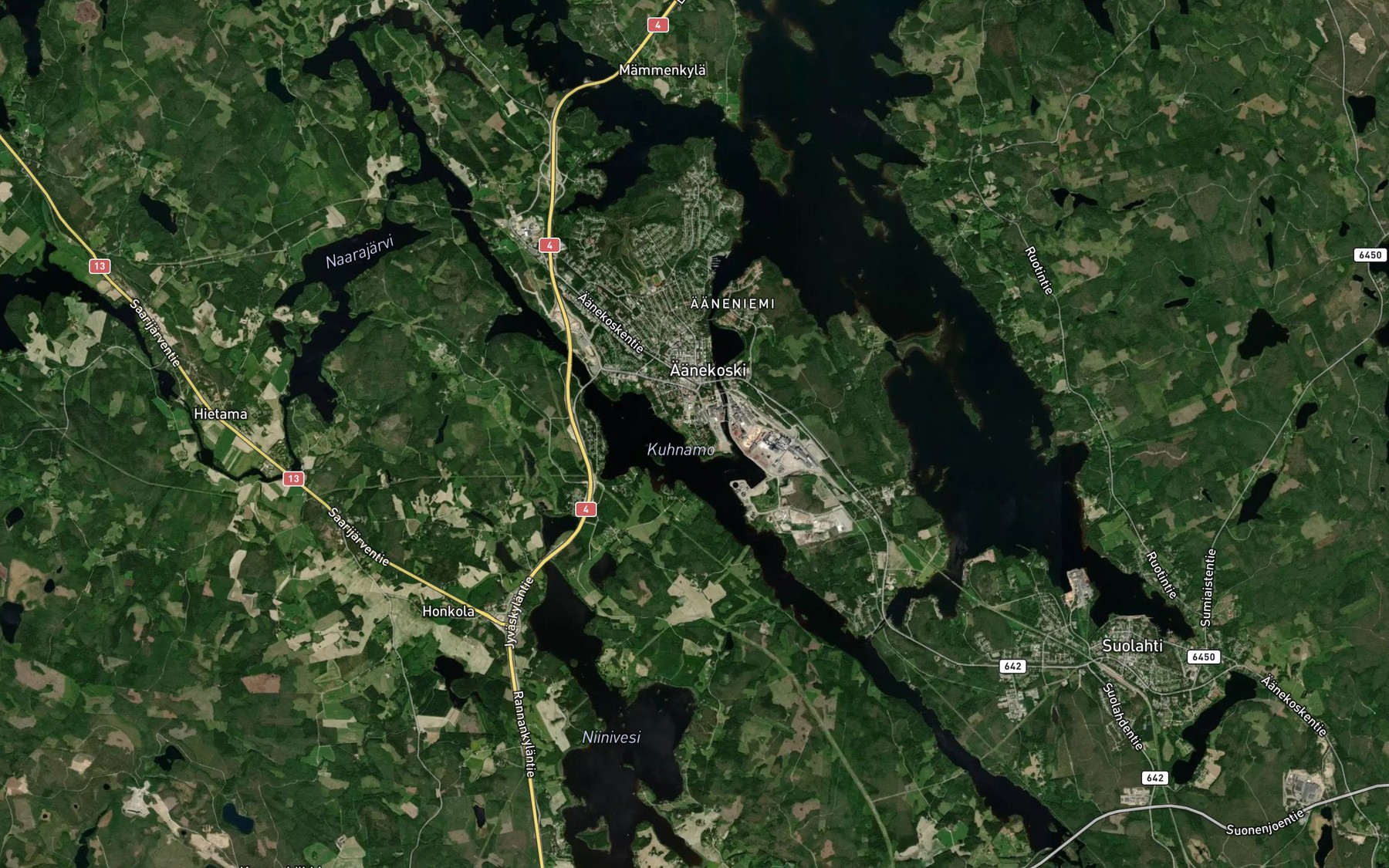 Satellite map of the Kuhnamo