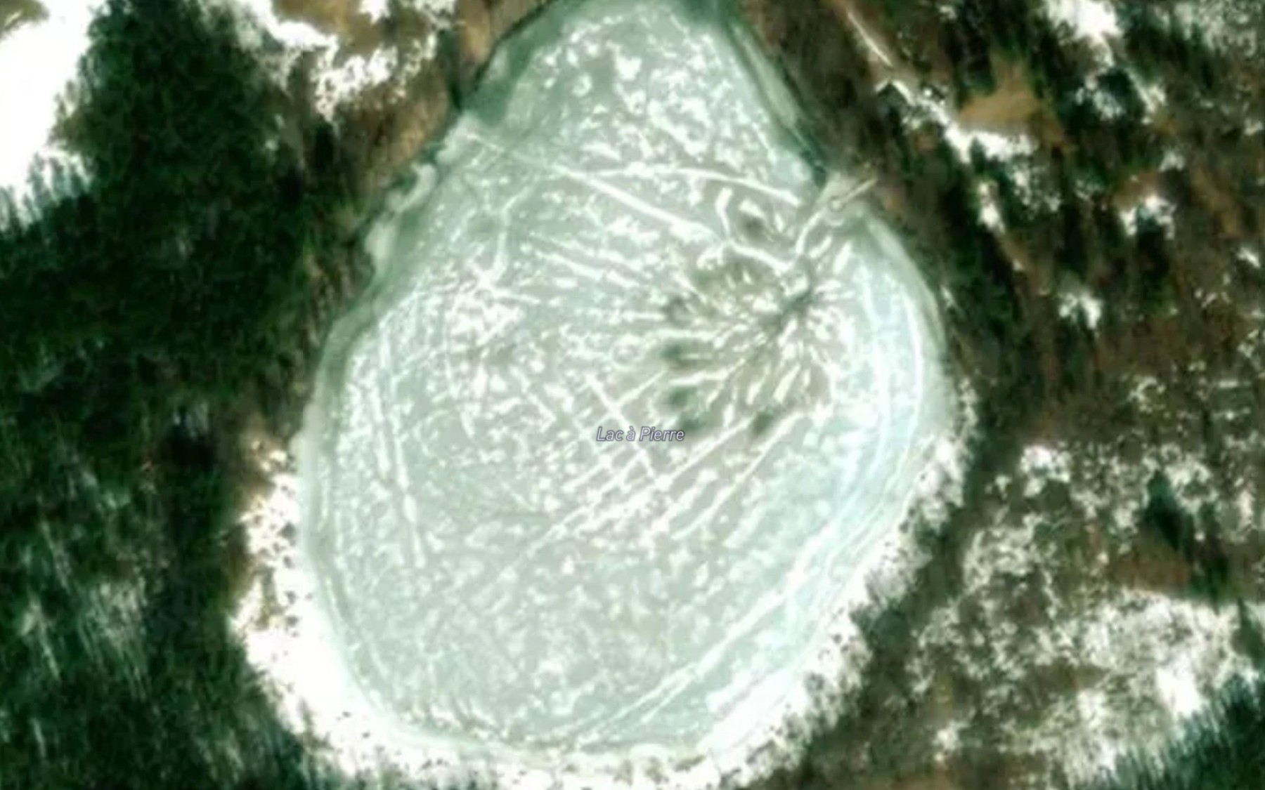 Satellite map of the Lac a Pierre