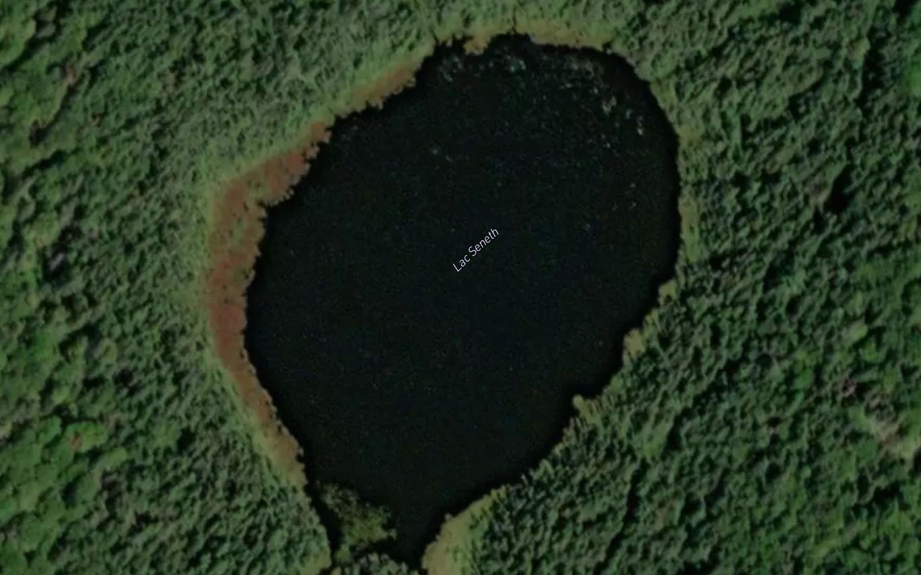 Satellite map of the Lac Seneth