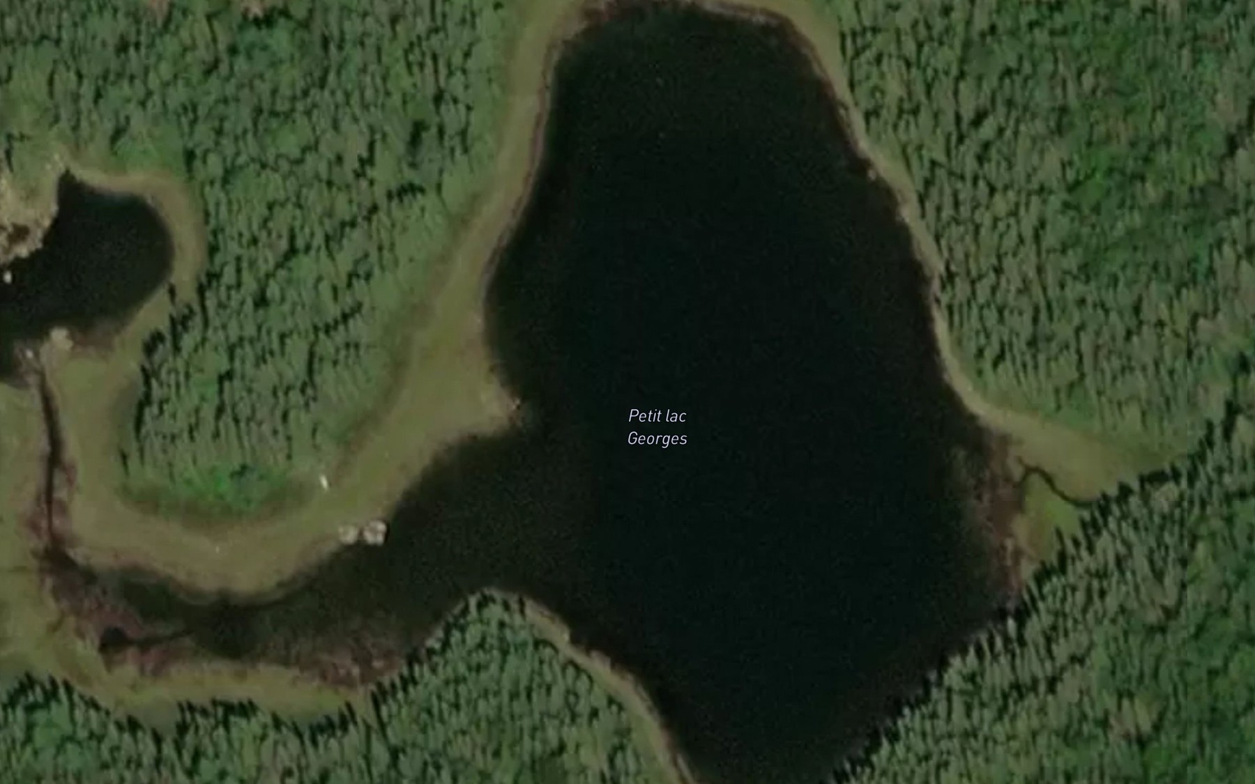 Satellite map of the Petit lac Georges