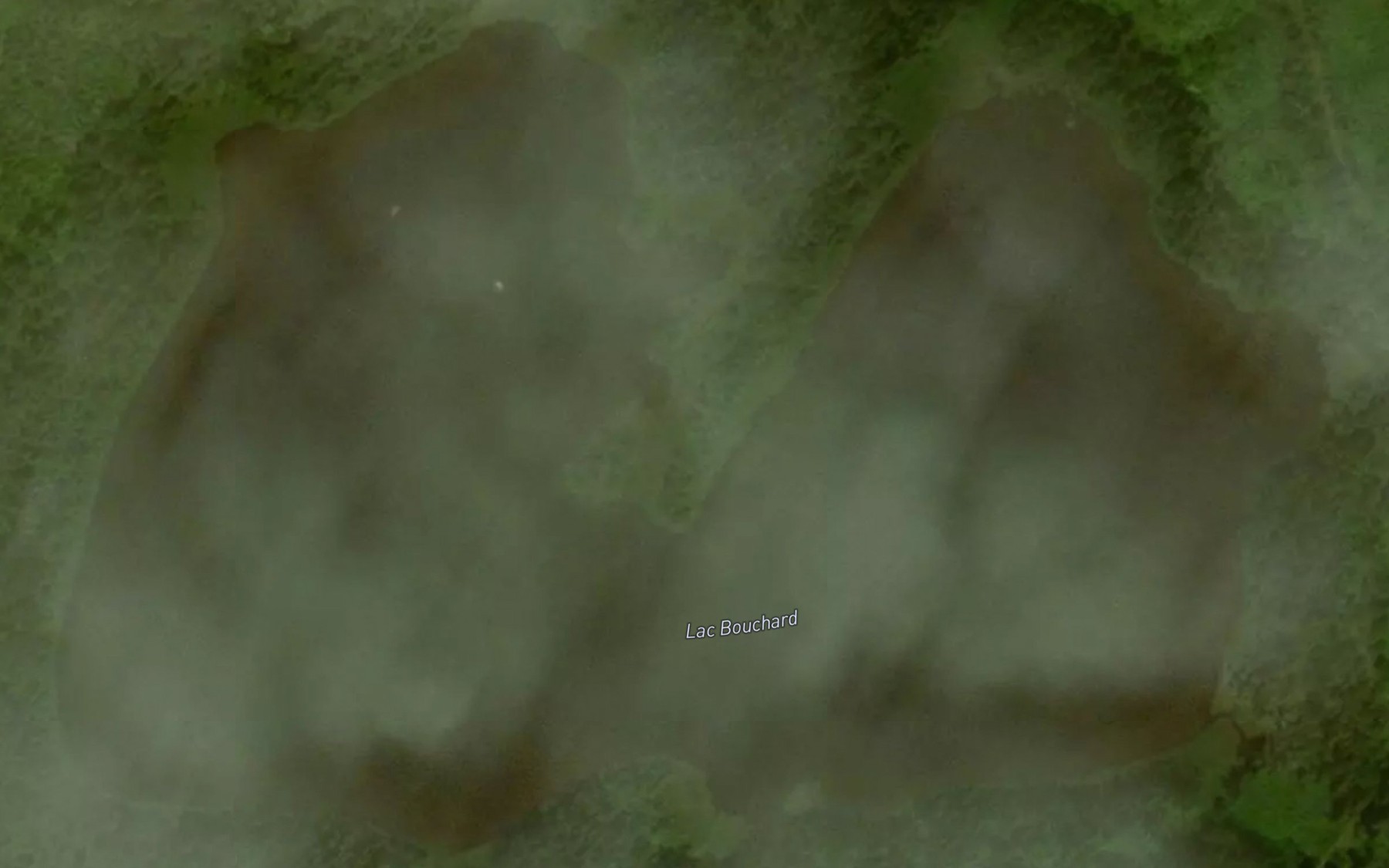 Satellite map of the Lac Bouchard