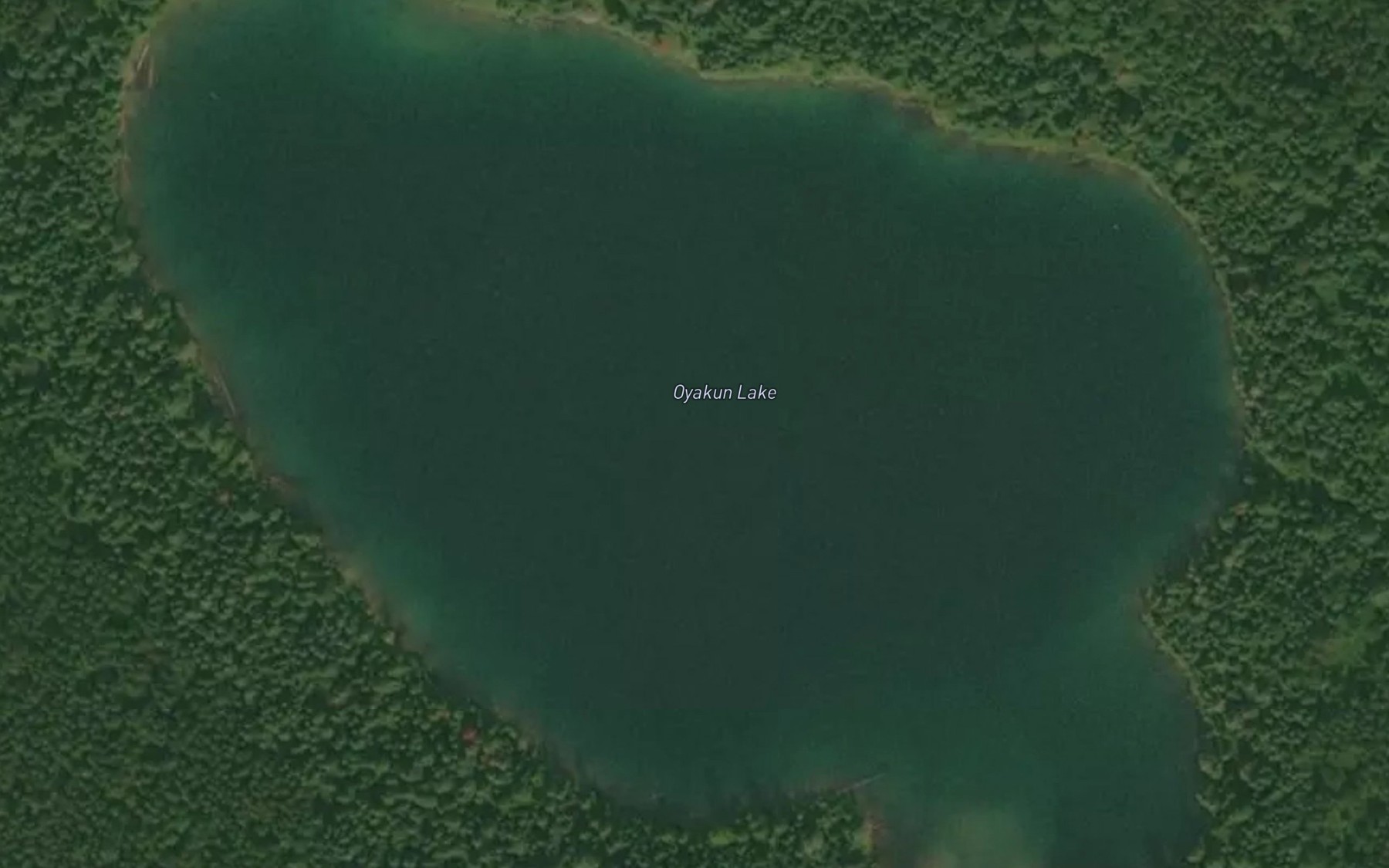 Satellite map of the Oyakun Lake