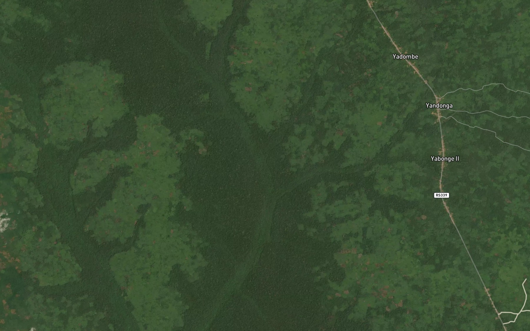 Satellite map of the Yenge