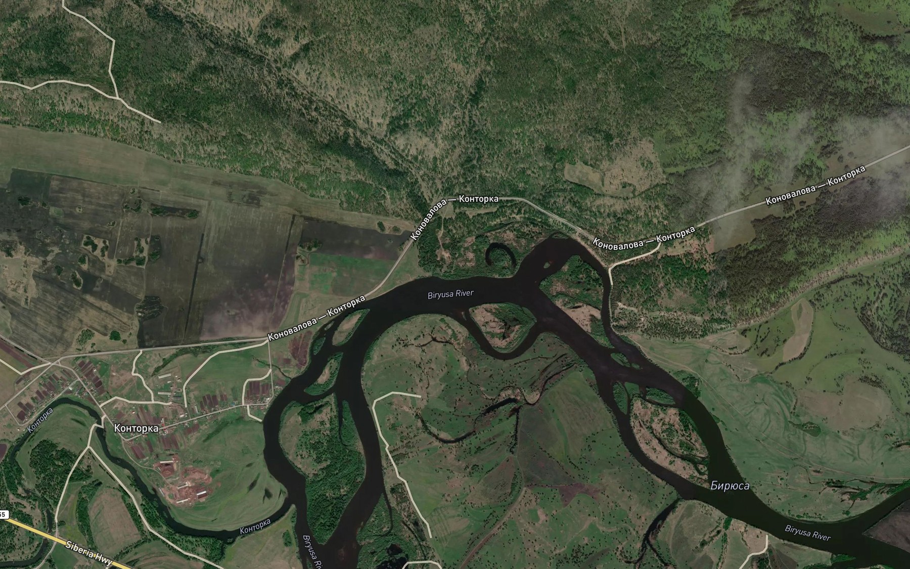 Satellite map of the Mamayevka