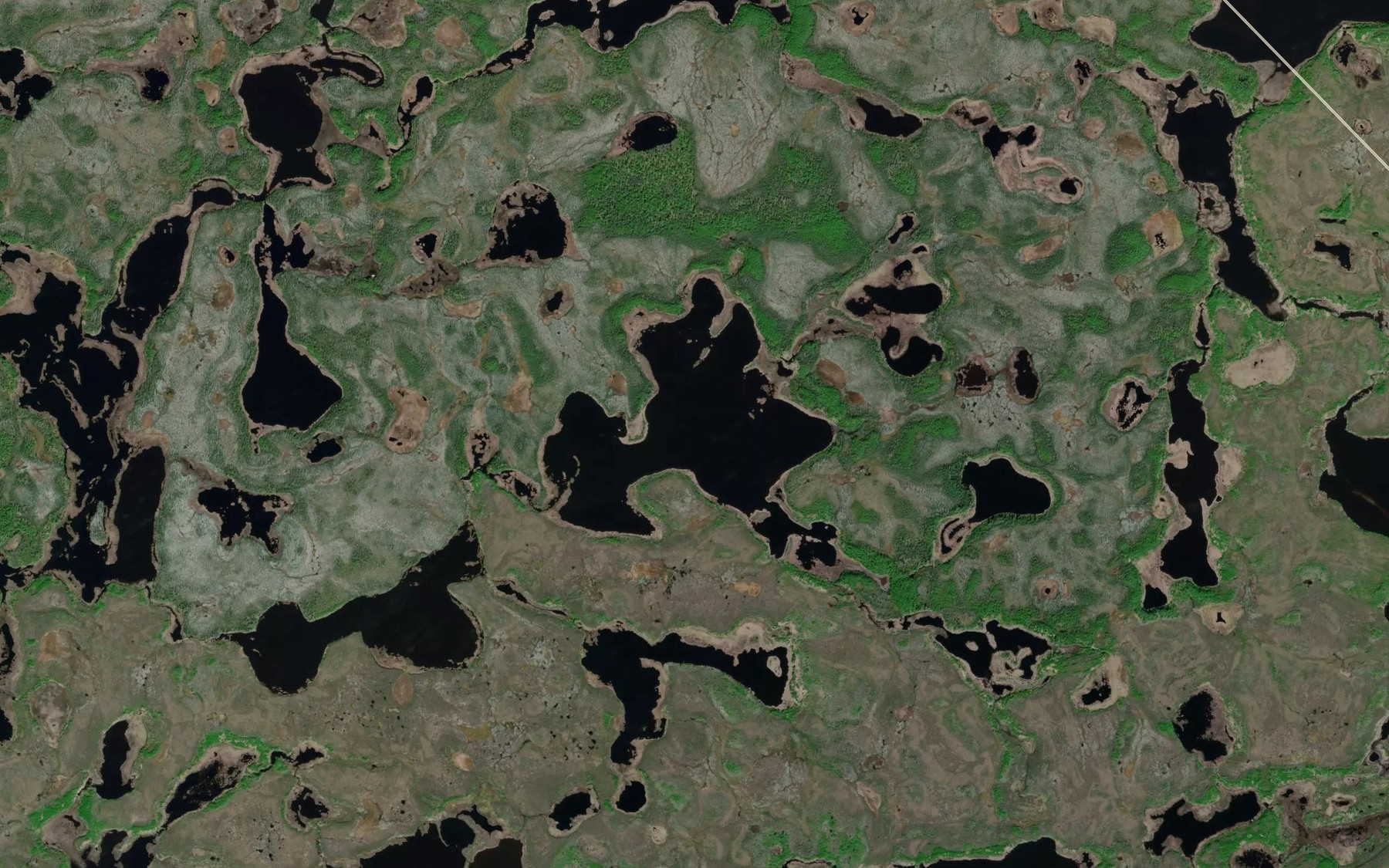 Satellite map of the Minnkohwin Lake