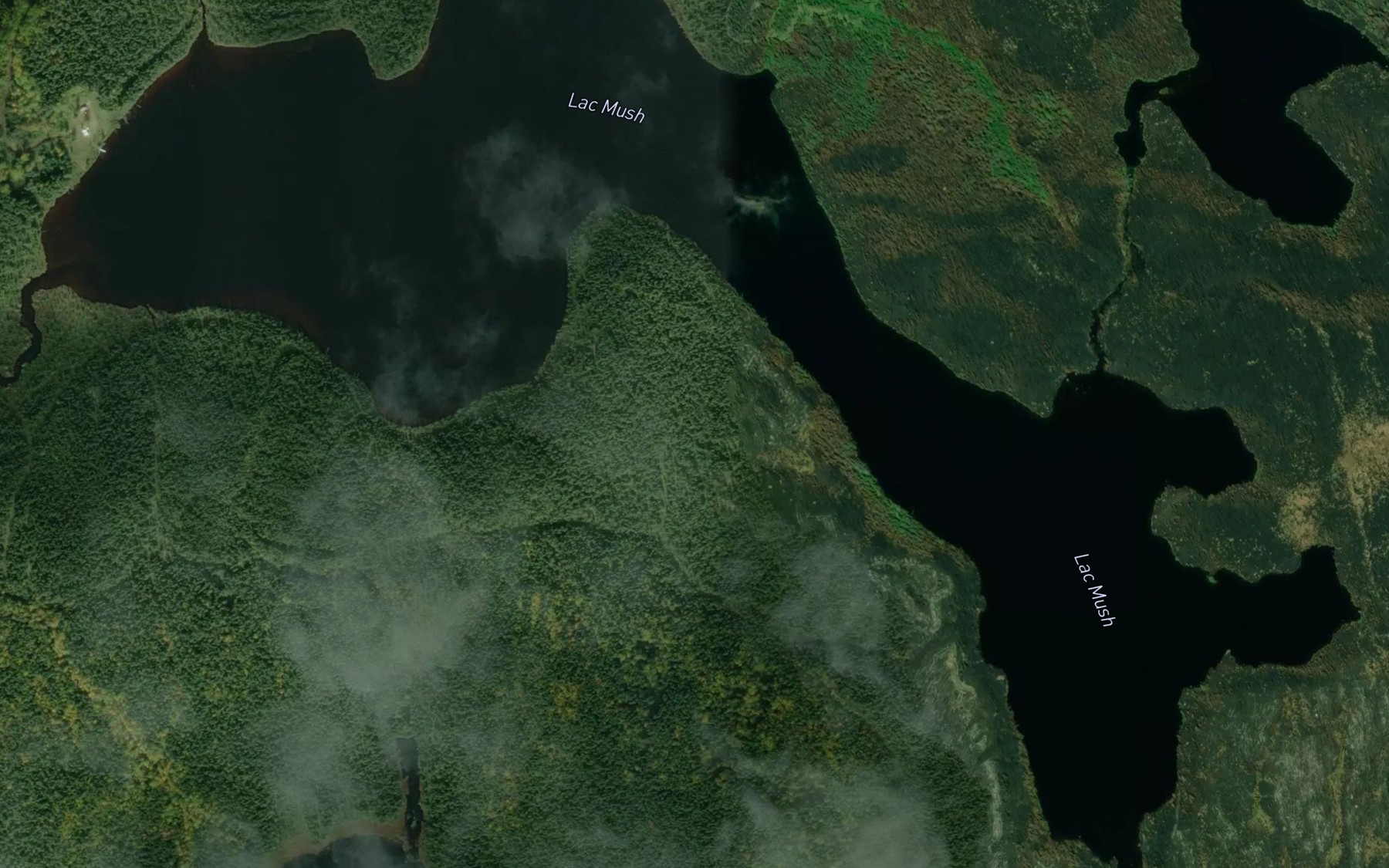 Satellite map of the Lac Mush