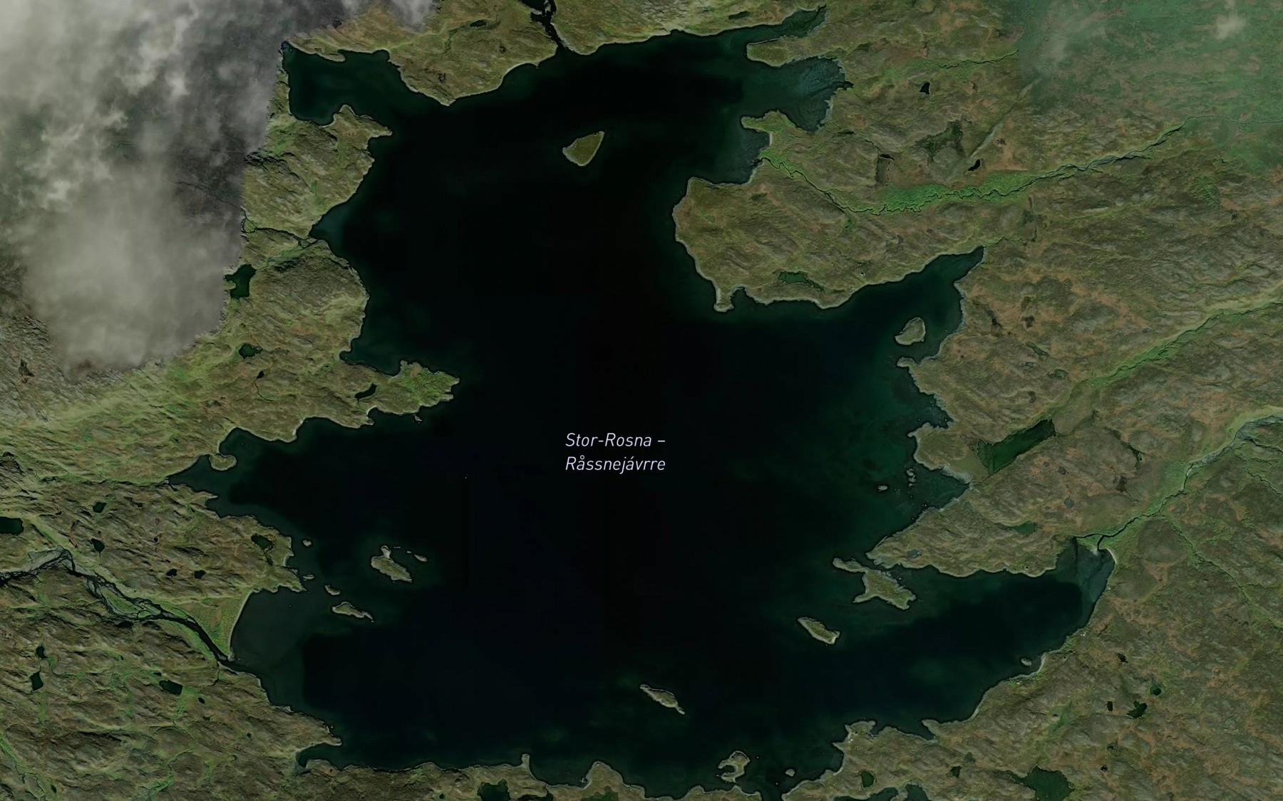 Satellite map of the Rassnejavrre