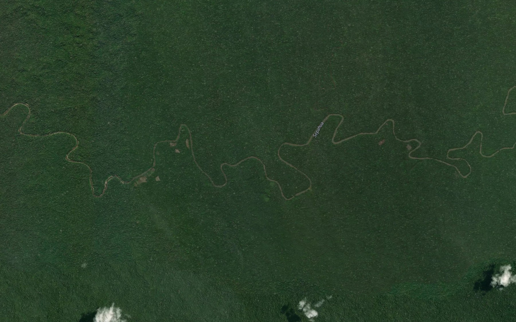 Satellite map of the Quebrada Atapaya