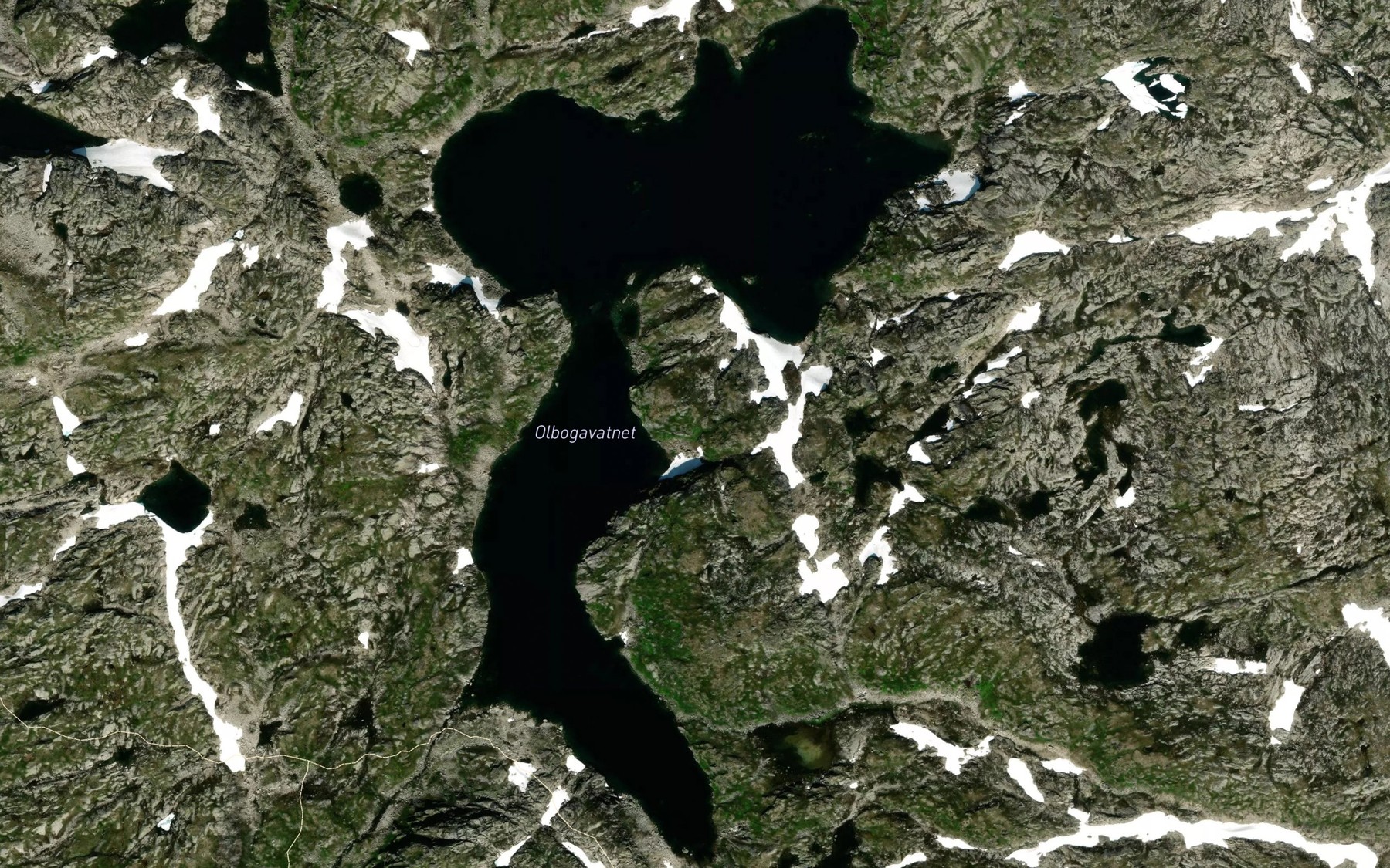 Satellite map of the Olbogavatnet