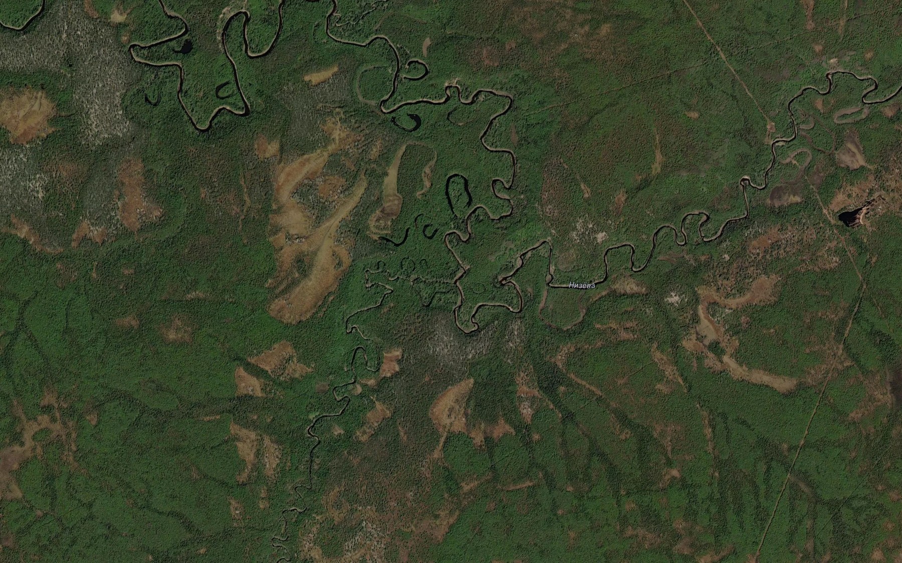 Satellite map of the Golyy