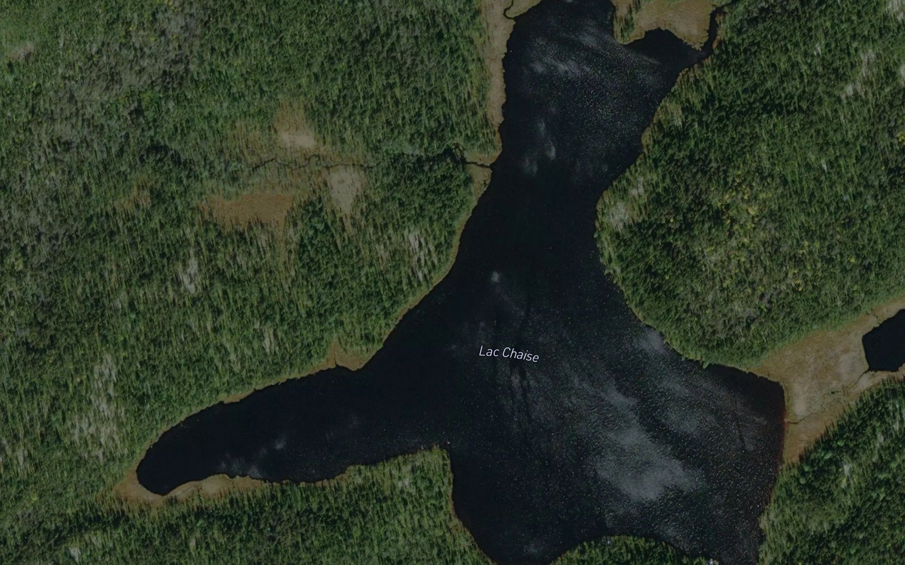 Satellite map of the Lac Chaise