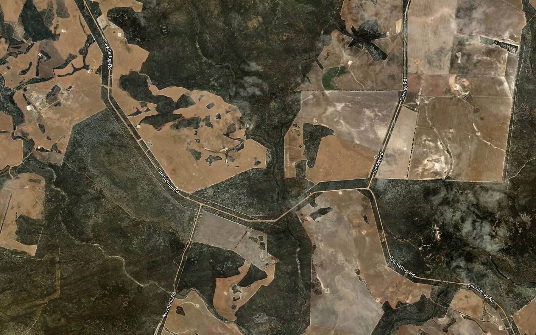 Satellite map of the Cherininup Creek