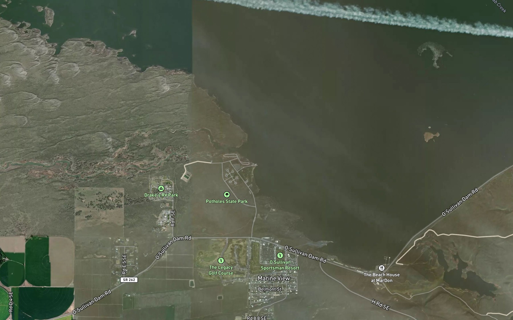 Satellite map of the Boat Ramp