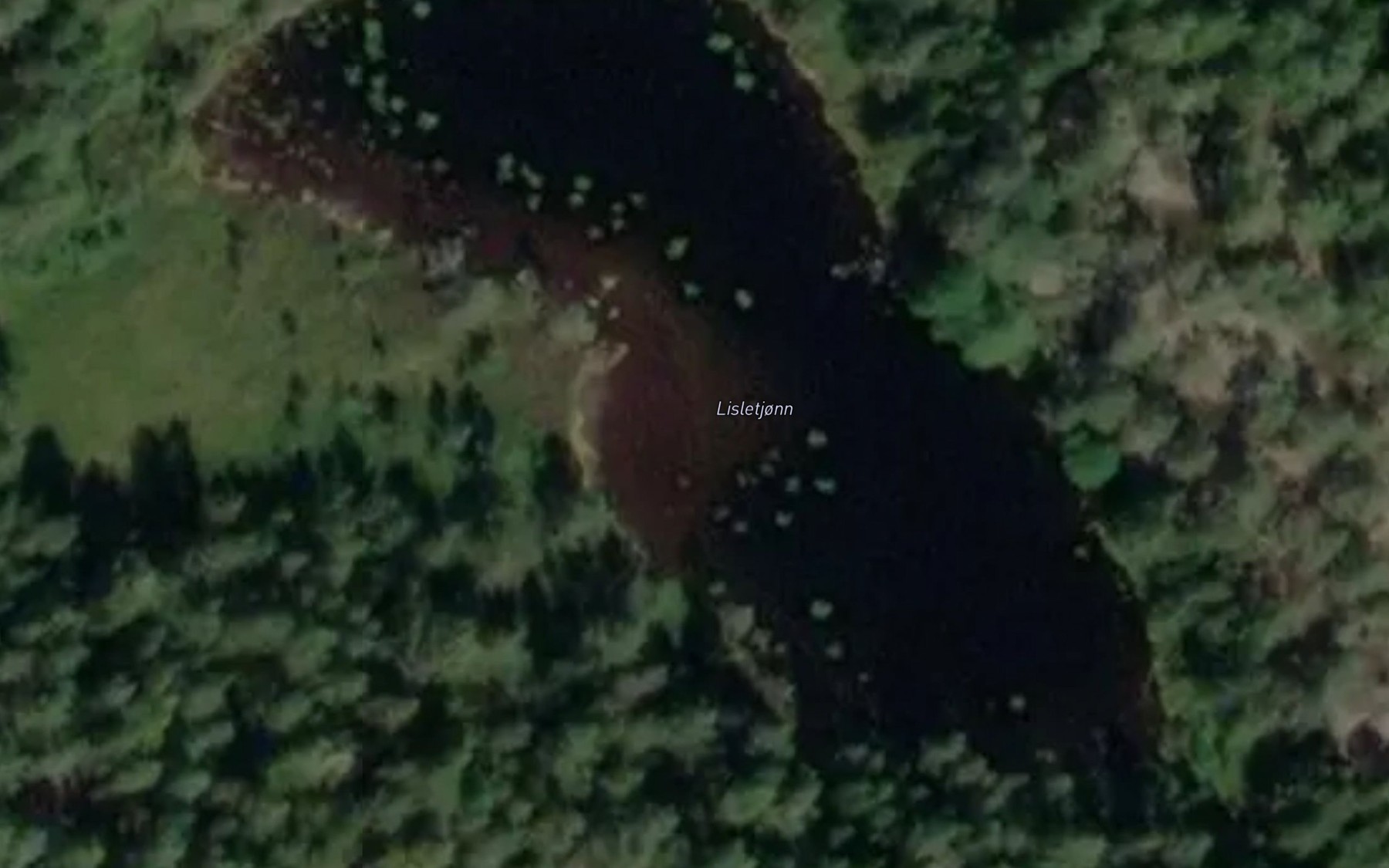 Satellite map of the Lisletjonn