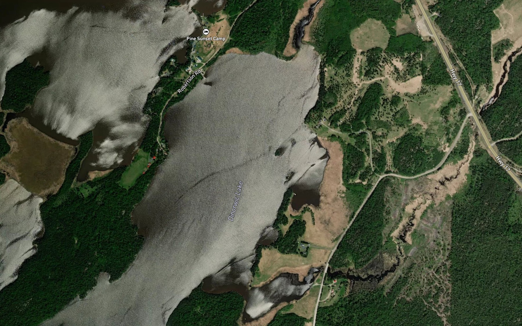 Satellite map of the Battle Creek