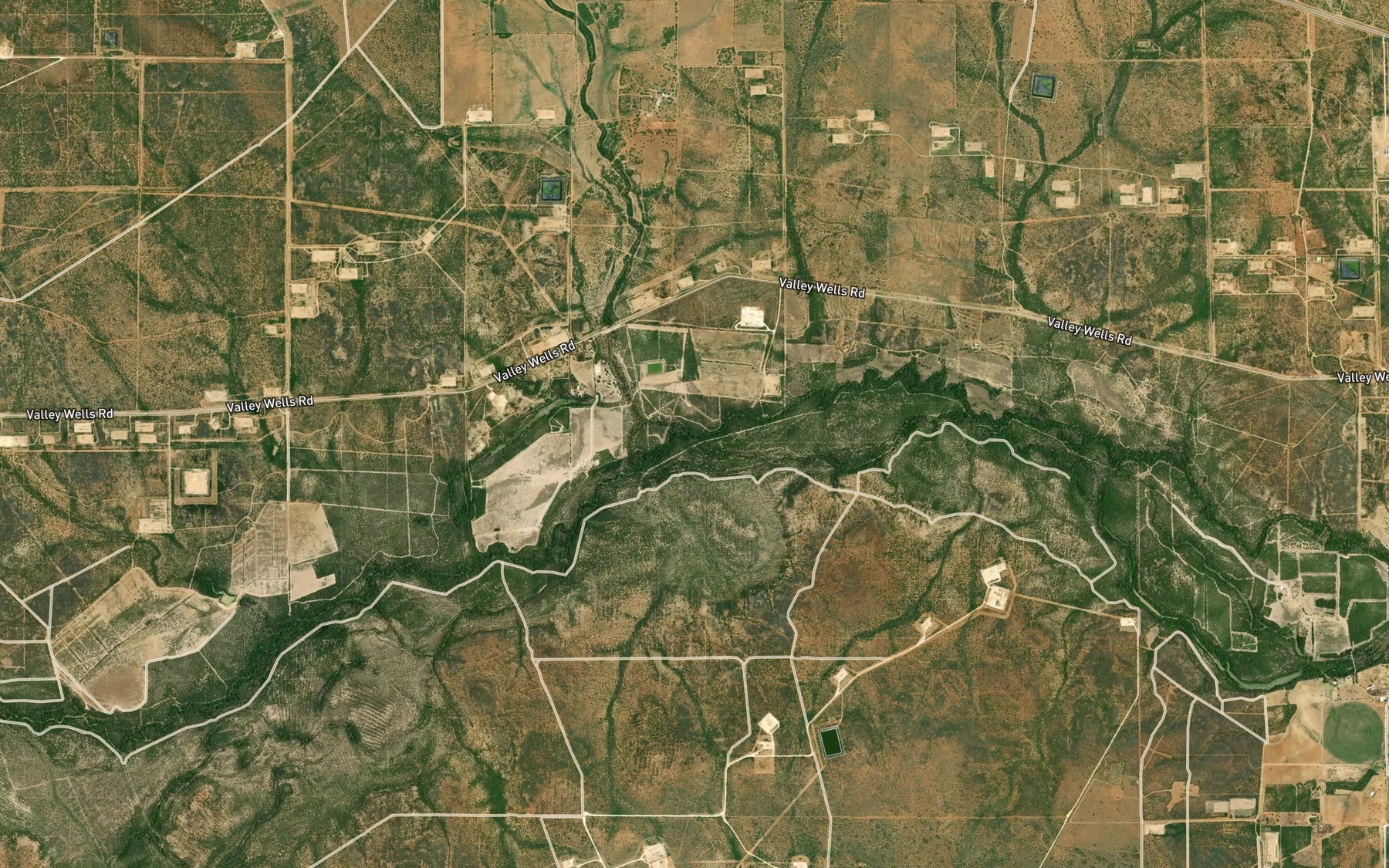 Satellite map of the Espio Creek