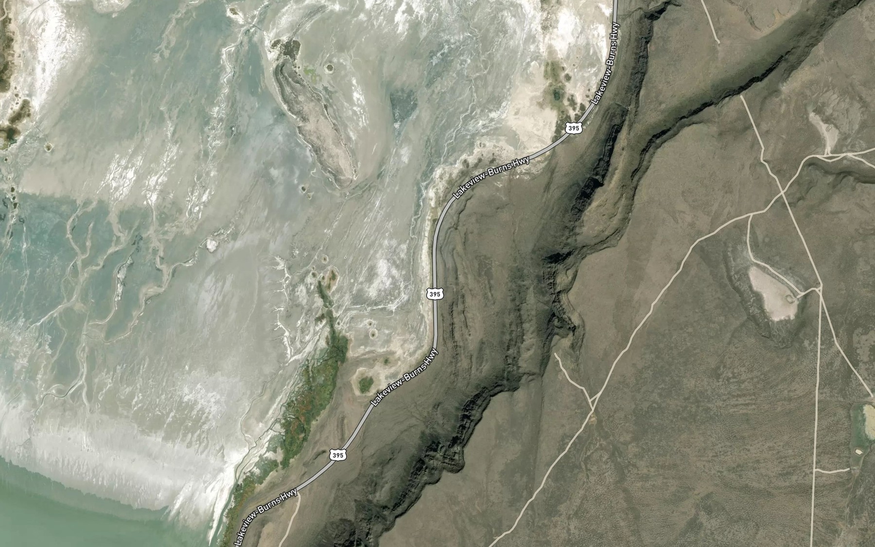 Satellite map of the Highway Spring